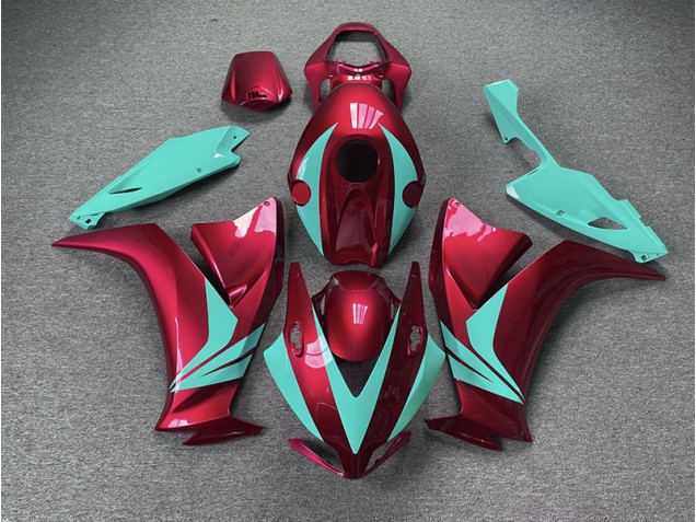 2012-2016 Gloss Red and Teal Honda CBR1000RR Motorcycle Fairing 2012-2016 Gloss Red and Teal Honda CBR1000RR Motorcycle Fairing
