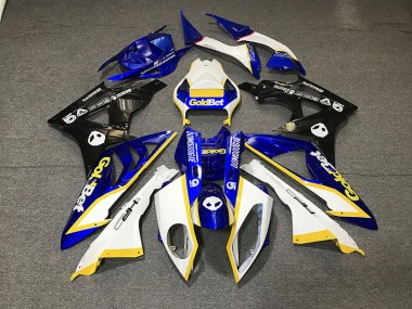 2012-2016 Gloss White and Blue Honda CBR1000RR Motorcycle Fairing