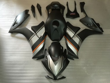 2012-2016 Matte Silver and Black Honda CBR1000RR Motorcycle Fairing