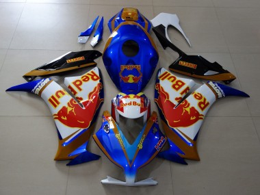 2012-2016 Red Bull Blue and Gold Honda CBR1000RR Motorcycle Fairing
