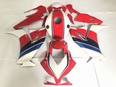 2012-2016 Red with White / Blue Honda CBR1000RR Motorcycle Fairing