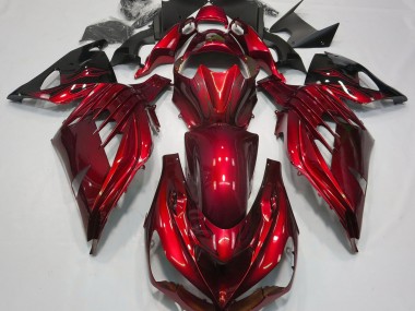 2012-2021 Fire Red Gloss Kawasaki ZX14R Motorcycle Fairing