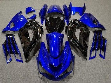 2012-2021 Gloss Blue and Black Kawasaki ZX14R Motorcycle Fairing