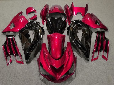2012-2021 Gloss Red and Black Kawasaki ZX14R Motorcycle Fairing