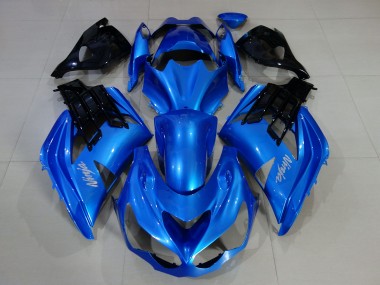 2012-2021 Vibrant Blue & Gloss Black Kawasaki ZX14R Motorcycle Fairing