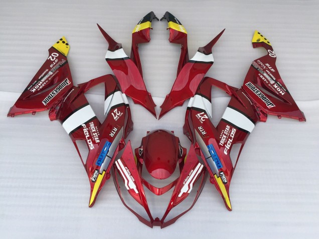 2013-2018 Candy Apple Kawasaki ZX6R Motorcycle Fairing
