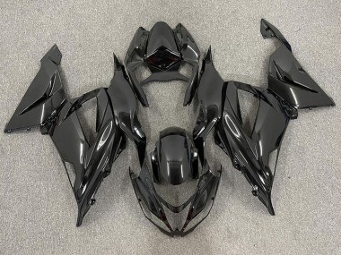 2013-2018 Gloss Black Plain Kawasaki ZX6R Motorcycle Fairing