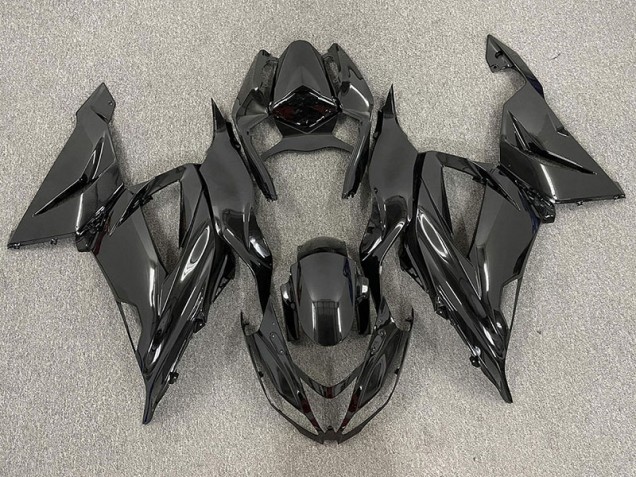 2013-2018 Gloss Black Plain Kawasaki ZX6R Motorcycle Fairing 2013-2018 Gloss Black Plain Kawasaki ZX6R Motorcycle Fairing