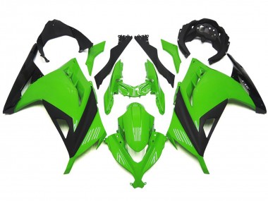 2013-2018 High Gloss Green and Black Kawasaki Ninja 300 Motorcycle Fairing