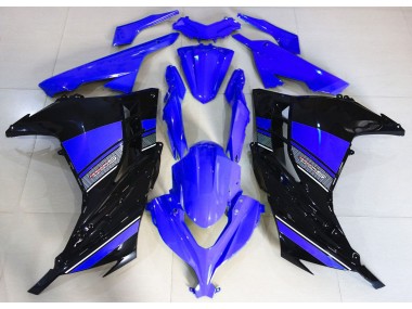 2013-2018 Midnight Blue and Black Kawasaki Ninja 300 Motorcycle Fairing