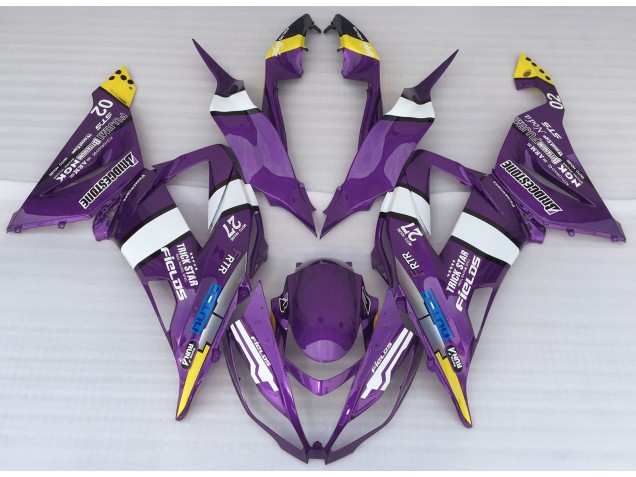 2013-2018 Purple Logo Style Kawasaki ZX6R Motorcycle Fairing