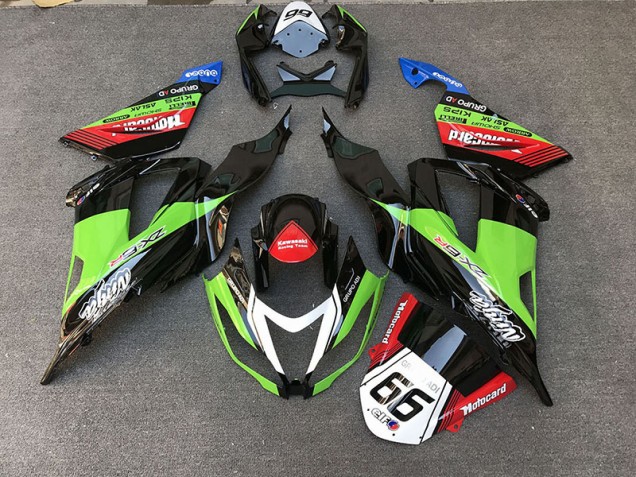 2013-2018 Racing Style Green Kawasaki ZX6R Motorcycle Fairing