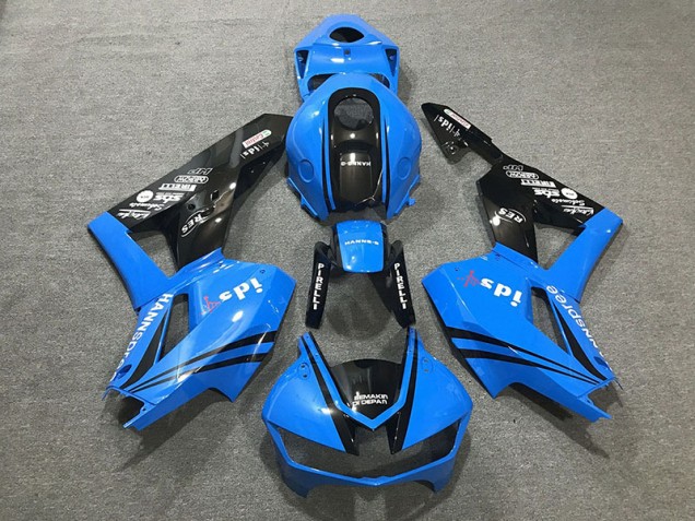 2013-2023 Gloss Blue & Logos Honda CBR600RR Motorcycle Fairing