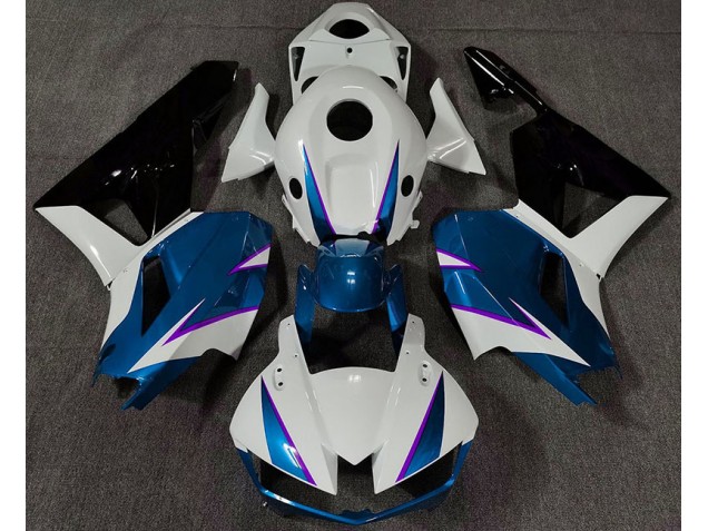 2013-2023 Gloss Blue White and Purple Honda CBR600RR Motorcycle Fairing