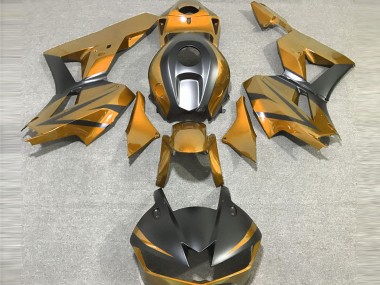 2013-2023 Gold and Matte Black Honda CBR600RR Motorcycle Fairing