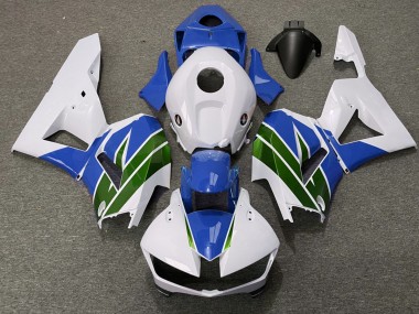 2013-2023 Green and Blue Gloss Honda CBR600RR Motorcycle Fairing
