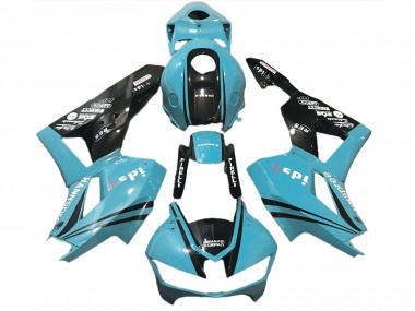 2013-2023 Light Blue & Logos Honda CBR600RR Motorcycle Fairing
