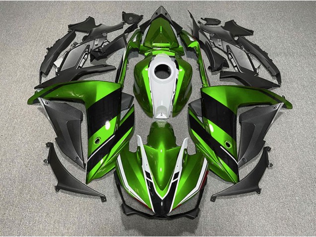 2015-2018 Green Black and White Yamaha R3 Motorcycle Fairing 2015-2018 Green Black and White Yamaha R3 Motorcycle Fairing