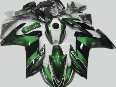 2015-2018 Green and Gloss Black Yamaha R3 Motorcycle Fairing