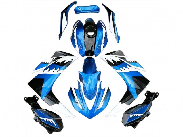 2015-2018 Light Blue Shark Yamaha R3 Motorcycle Fairing 2015-2018 Light Blue Shark Yamaha R3 Motorcycle Fairing