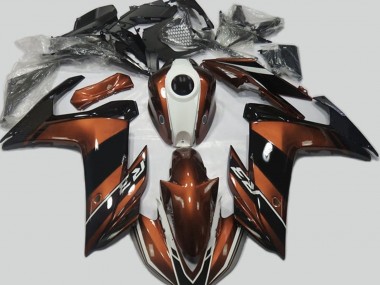 2015-2018 Orange and Gloss Black Yamaha R3 Motorcycle Fairing