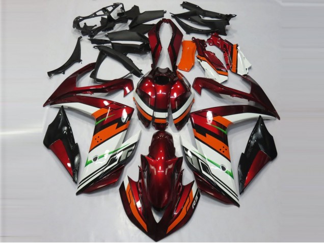 2015-2018 Orange and Maroon Yamaha R3 Motorcycle Fairing 2015-2018 Orange and Maroon Yamaha R3 Motorcycle Fairing