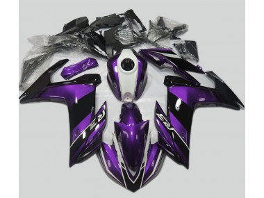 2015-2018 Purple and Gloss Black Yamaha R3 Motorcycle Fairing