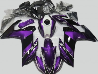 2015-2018 Purple and Gloss Black Yamaha R3 Motorcycle Fairing