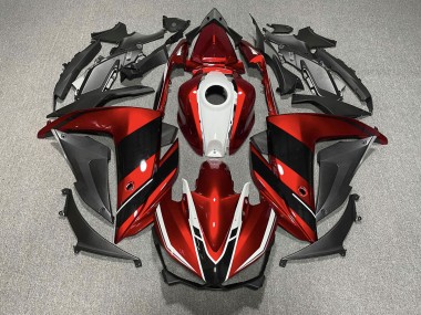 2015-2018 Red Black and White Yamaha R3 Motorcycle Fairing
