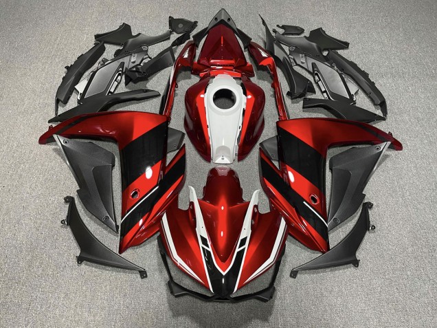 2015-2018 Red Black and White Yamaha R3 Motorcycle Fairing 2015-2018 Red Black and White Yamaha R3 Motorcycle Fairing