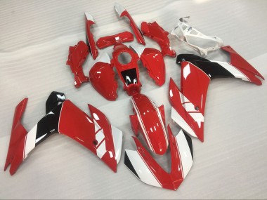 2015-2018 Red and White Gloss Yamaha R3 Motorcycle Fairing