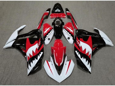 2015-2018 White Shark & Red Yamaha R3 Motorcycle Fairing