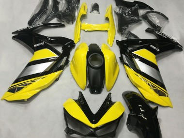 2015-2018 Yellow and Gloss Black Yamaha R3 Motorcycle Fairing