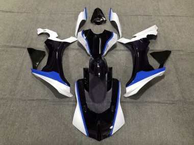 2015-2019 Blue Black and White Yamaha R1 Motorcycle Fairing