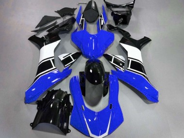 2015-2019 Gloss Blue White and Black Yamaha R1 Motorcycle Fairing