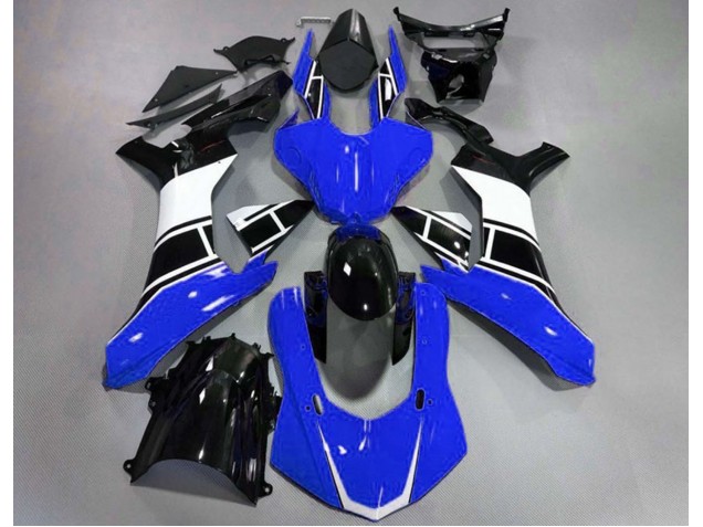 2015-2019 Gloss Blue White and Black Yamaha R1 Motorcycle Fairing 2015-2019 Gloss Blue White and Black Yamaha R1 Motorcycle Fairing