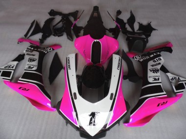 2015-2019 Gloss Pink & White Yamaha R1 Motorcycle Fairing