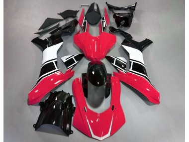 2015-2019 Gloss Red White and Black Yamaha R1 Motorcycle Fairing