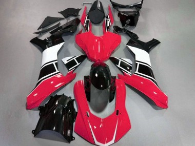 2015-2019 Gloss Red White and Black Yamaha R1 Motorcycle Fairing