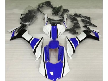 2015-2019 Gloss White Blue and Black Yamaha R1 Motorcycle Fairing