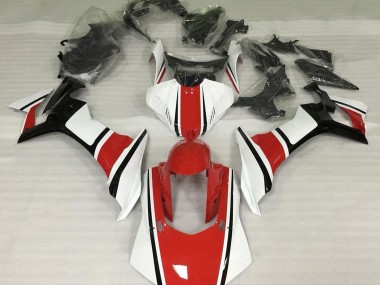 2015-2019 Gloss White Red and Black Yamaha R1 Motorcycle Fairing