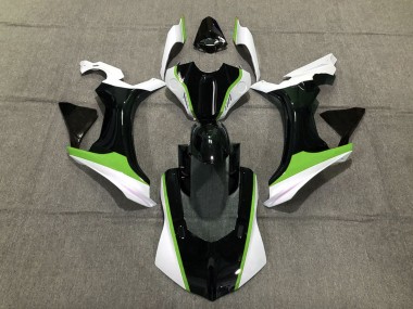 2015-2019 Green Black and White Yamaha R1 Motorcycle Fairing