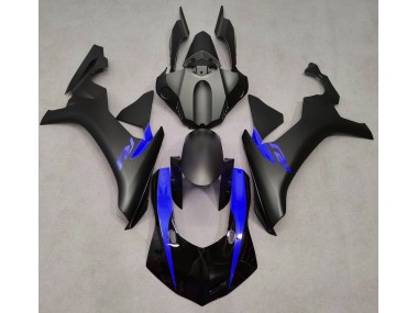 2015-2019 Matte Black & Blue Yamaha R1 Motorcycle Fairing