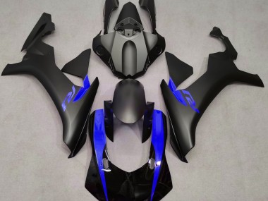 2015-2019 Matte Black & Blue Yamaha R1 Motorcycle Fairing