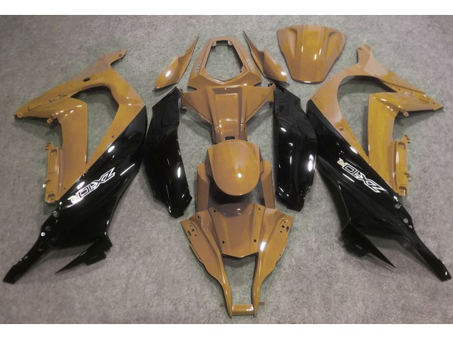 2016-2019 Desert Tan and Black Kawasaki ZX10R Motorcycle Fairing 2016-2019 Desert Tan and Black Kawasaki ZX10R Motorcycle Fairing