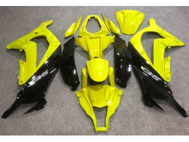 2016-2019 Gloss Yellow and Black Kawasaki ZX10R Motorcycle Fairing