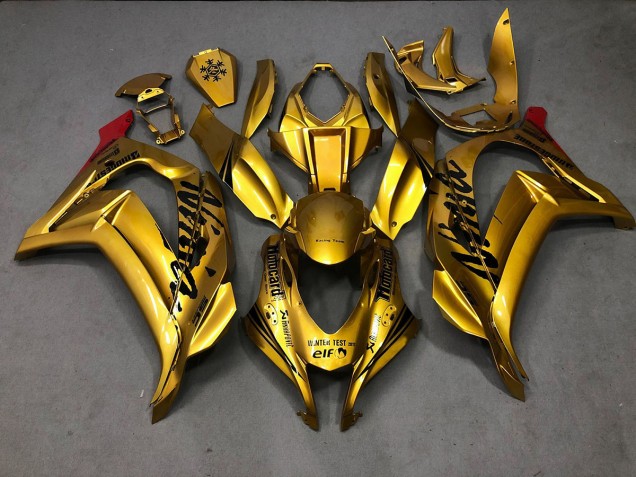 2016-2019 Gold Kawasaki ZX10R Motorcycle Fairing