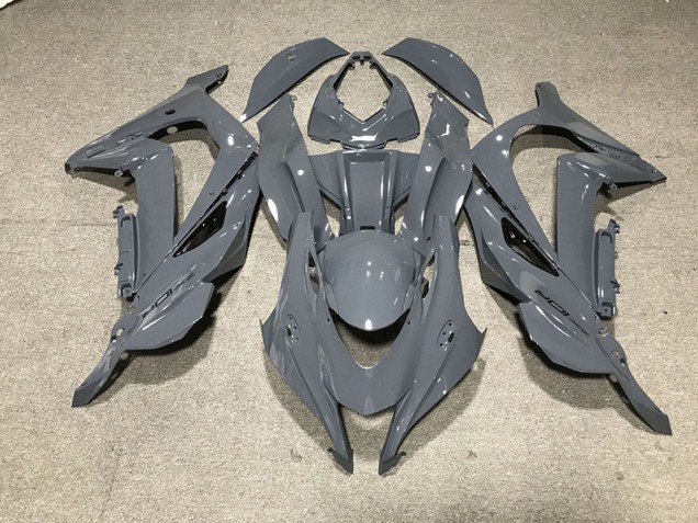 2016-2019 Nardo Grey Black Logo Kawasaki ZX10R Motorcycle Fairing 2016-2019 Nardo Grey Black Logo Kawasaki ZX10R Motorcycle Fairing