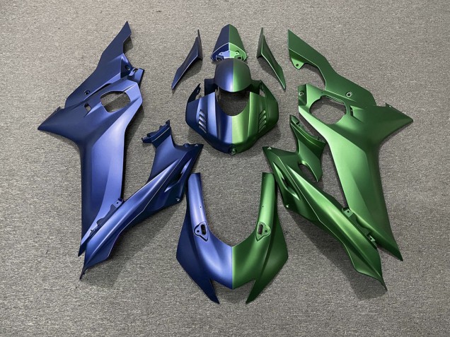 2017-2021 Blue and Green Split Yamaha R6 Motorcycle Fairing 2017-2021 Blue and Green Split Yamaha R6 Motorcycle Fairing