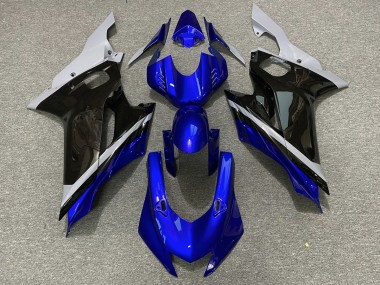 2017-2021 Cement Black and Blue Yamaha R6 Motorcycle Fairing